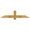 Ekena Millwork Eugene Rough Sawn Timber Gable Bracket, Western Red Cedar, 48"W x 12"H x 4"D x 4"F, 6/12 Pitch GBW048X12X0404EUG00RWR - alternate 1